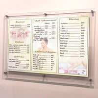 20 x 12 Standoff Hardware with Clear Acrylic Window