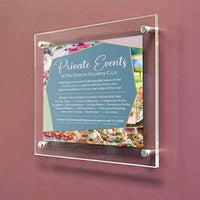 24 x 24 Sign Holder with Standoff Hardware