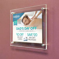 20 x 20 Sign Holder with Standoff Hardware