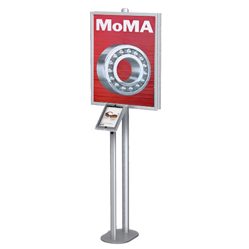 iPAD COMBO TOP LOADING FLOOR STAND for 22x28 POSTERS (SINGLE or DOUBLE SIDED)
