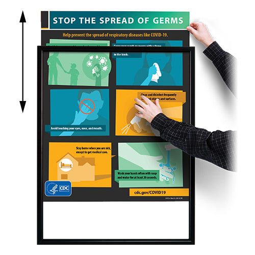 Fast Change Poster Sign Frames | Beveled Slide-in-Frames 30+ Sizes ...