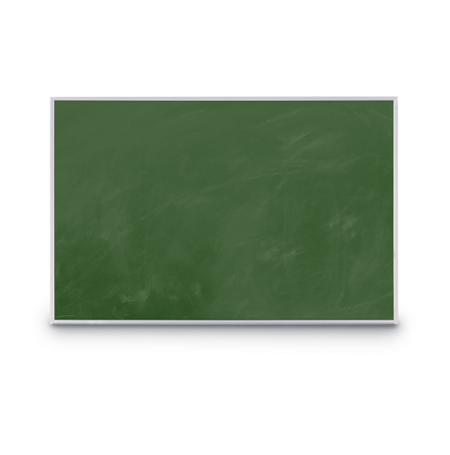 24x96 Magnetic Green Chalk Board with Aluminum Frame (Porcelain on Steel)