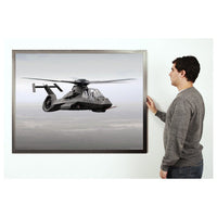 CARBON STEEL METAL PICTURE FRAME 36x48 (SHOWN in LANDSCAPE) (NOT to SCALE)