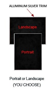 8.5 x 11 Green Chalkboard Metal Framed