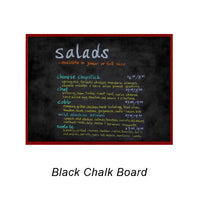 VALUE LINE 18x18 BLACK CHALK BOARD with WOOD FRAME BORDER