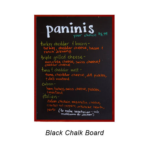 VALUE LINE 24x24 BLACK CHALK BOARD with WOOD FRAME BORDER