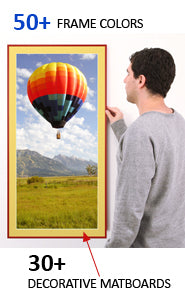 Colorful Classic Picture Frame with Matte Board