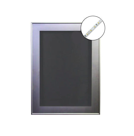 SwingFrame Designer Metal Framed Interior Lighted Shadowbox 4" Deep