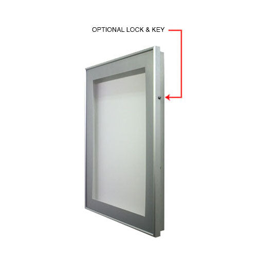 SwingFrame Designer Metal Framed Interior Lighted Shadowbox 4" Deep