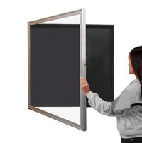 SwingFrame Designer Metal Frame Wall Mounted Large Display Case 4" Deep | 25+ Sizes