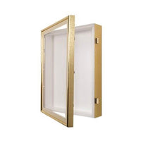 SwingFrame 6" Deep Shadow Box Display Case | 5 Metal Frame Finishes 25+ Sizes & Custom