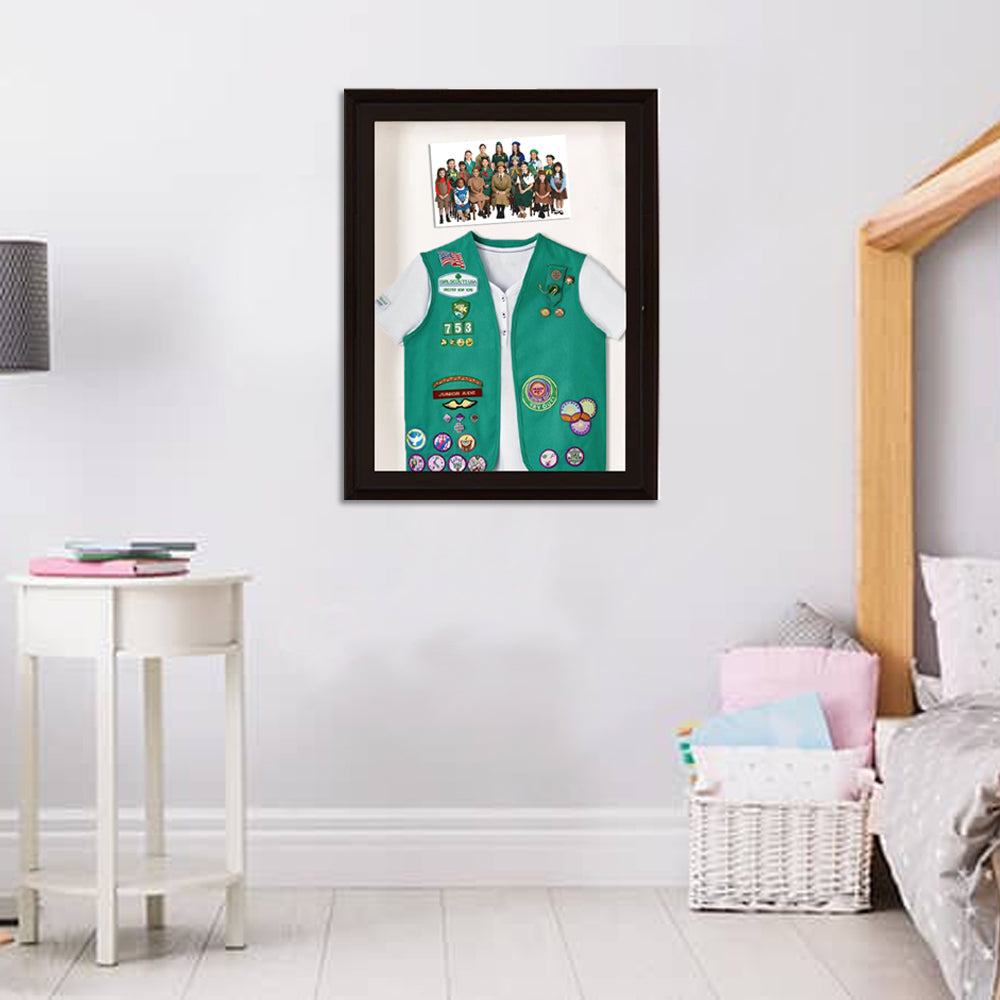 SwingFrame Designer Wood Frame Wall Mounted Large Display Case 8