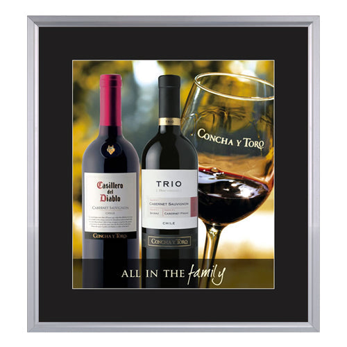 SLIDE IN POSTER FRAMES 10x20 WITH 3" WIDE MAT BOARD PROVIDE A TRADITIONAL PICTURE FRAME "LOOK", WITH EASY ACCESS TO CHANGE YOUR POSTERS