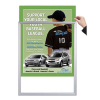 TOP LOADER SIGN FRAME 8" x 10" (SHOWN IN SILVER WITH GREEN PEAR MAT BOARD)