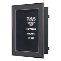 SwingFrame Designer Letter Board, Swing Open Metal Frame Profile with Matboard in 6 Sizes + Custom