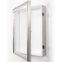 SwingFrame Designer, Swing Open, Metal Framed Shadow Box 2" Deep in 12 Sizes and Custom