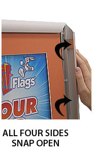 Designer Snap Frames for Posters 8.5x11 (3" Wide Matboard)