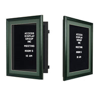 Designer Enclosed Wood Framed Letter Board SwingFrames