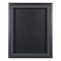 SwingFrame Designer Wood Framed 2-Inch Deep Shadow Box Display Case Interior in 10+ Swing Open Cabinet Sizes + Custom