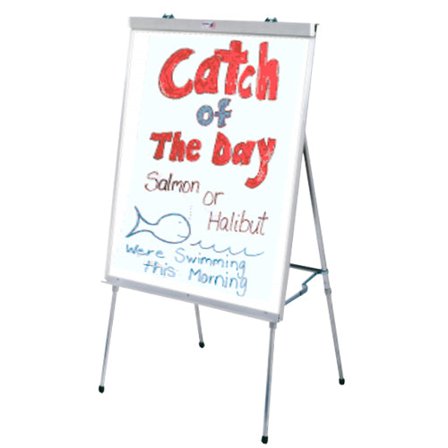 DRY ERASE WHITE BOARD EASELS WITH 4 LEG POSTS