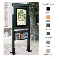 Eco-Design, Faux Wood Outdoor Information Center Kiosk 20x28 + Posts ...