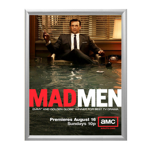 EXTRA-LARGE Poster Snap Frames 84 x 96 (1 3/4" WIDE PROFILE) (SHOWN in SILVER)