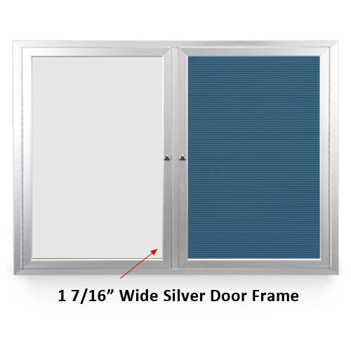 40x40 DRY ERASE / LETTER BOARD COMBINATION HAS MITERED (SQUARE) CORNERS