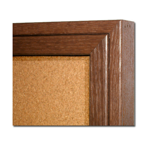 Enclosed Indoor Wood Frame Bulletin Boards with Lights | Multiple Doors | 2 & 3 Door Wall Mount Display Case