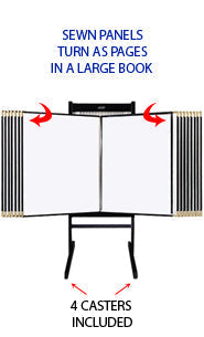 Free-Standing Classic Poster Swing Panel Displayer | Poster Rack | Floor Standing Poster Stands | Art and Poster Display | Poster Display Stands | Multi-Panel Poster Display | Floor Poster Racks