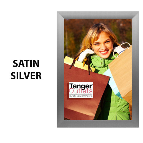84 x 96 SNAP OPEN FRAME (with 2 1/2" WIDE PROFILE) (SHOWN in SILVER)