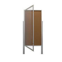 Extra Large Outdoor Enclosed Poster Display Case with Posts | XL Single Door Metal Cabinet  15+ Sizes