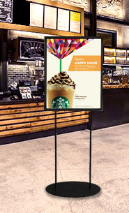 Floor Sign Holder with Oval Base 22 x 28