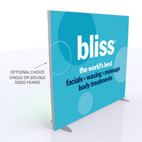 48 x 96 SEG Floor Stand Displays | Tension Fabric Displays are available in Single Sided or Double Sided Models as well as Portrait or Landscape Orientation