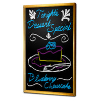 22x28 Black Marker Board, Upscale, Hospitality Brass Wall Display Frames