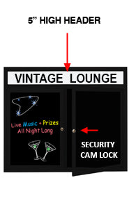 Indoor Enclosed Markerboard Display Cases 