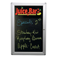 Indoor Enclosed Dry Erase Black Marker Boards | Black Board Porcelain on Steel Surface