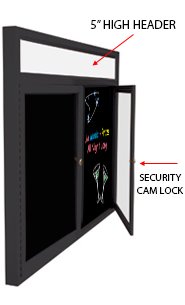 Wall Mount Indoor Marker Boards with Header