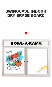 Indoor Enclosed Illuminated Marker Boards 2 and 3 Door