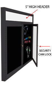 Wall Mount Indoor Marker Boards with Header