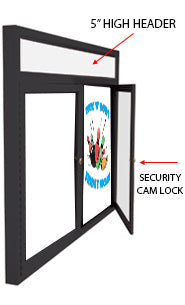 Wall Mount Indoor Radius Edge Marker Boards with Header 
