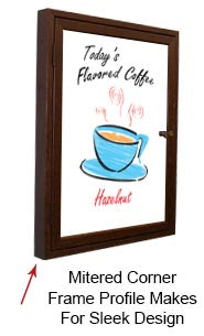 Indoor Wooden Marker Boards Boards Enclosed with Mitered Corners