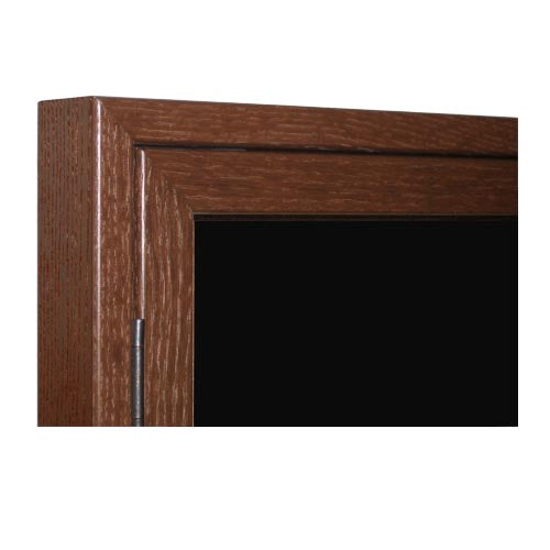 SWING CASE WOOD FRAMES ARE LOCKABLE 