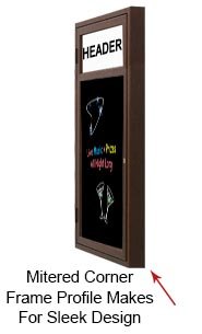 Indoor Wooden Marker Boards Boards Enclosed with Mitered Corners