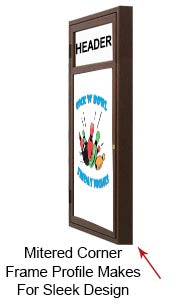 Indoor Wooden Marker Boards Boards Enclosed with Mitered Corners