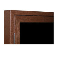 Indoor LED Lighted Wood Framed Dry Erase Boards with Message Header | Enclosed Black Board Display Case
