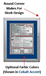 Indoor Rounded Menu Displays | Indoor Menu Cases