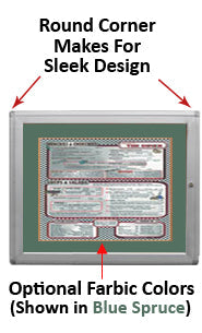 Indoor Rounded Menu Displays | Indoor Menu Cases