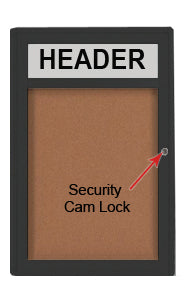 Indoor Menu Swing Cases with Header (Radius Edge)