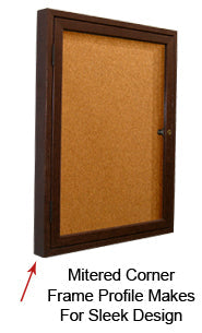 Indoor Enclosed Poster Cases Wooden Framed