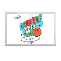 Indoor Radius Dry Erase White Marker Boards with Sliding Glass Doors